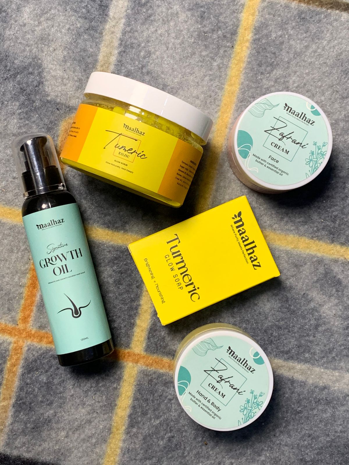 ๐ SPECIAL DEAL - Complete Beauty & Hair Care Combo (100g Face + 100g Body Cream + Turmeric Soap + Scrub + Hair Growth Oil)