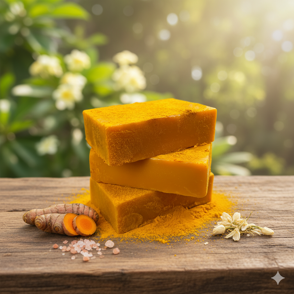 Turmeric Kojic Soap bar for natural skin brightening